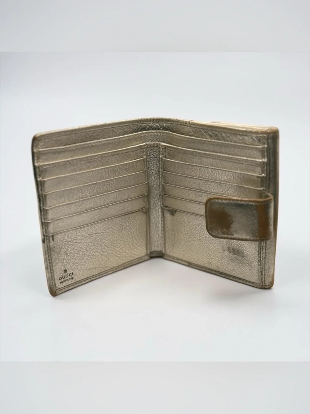 Authentic Gucci Metallic Britt Wallet - Picture 4 of 15